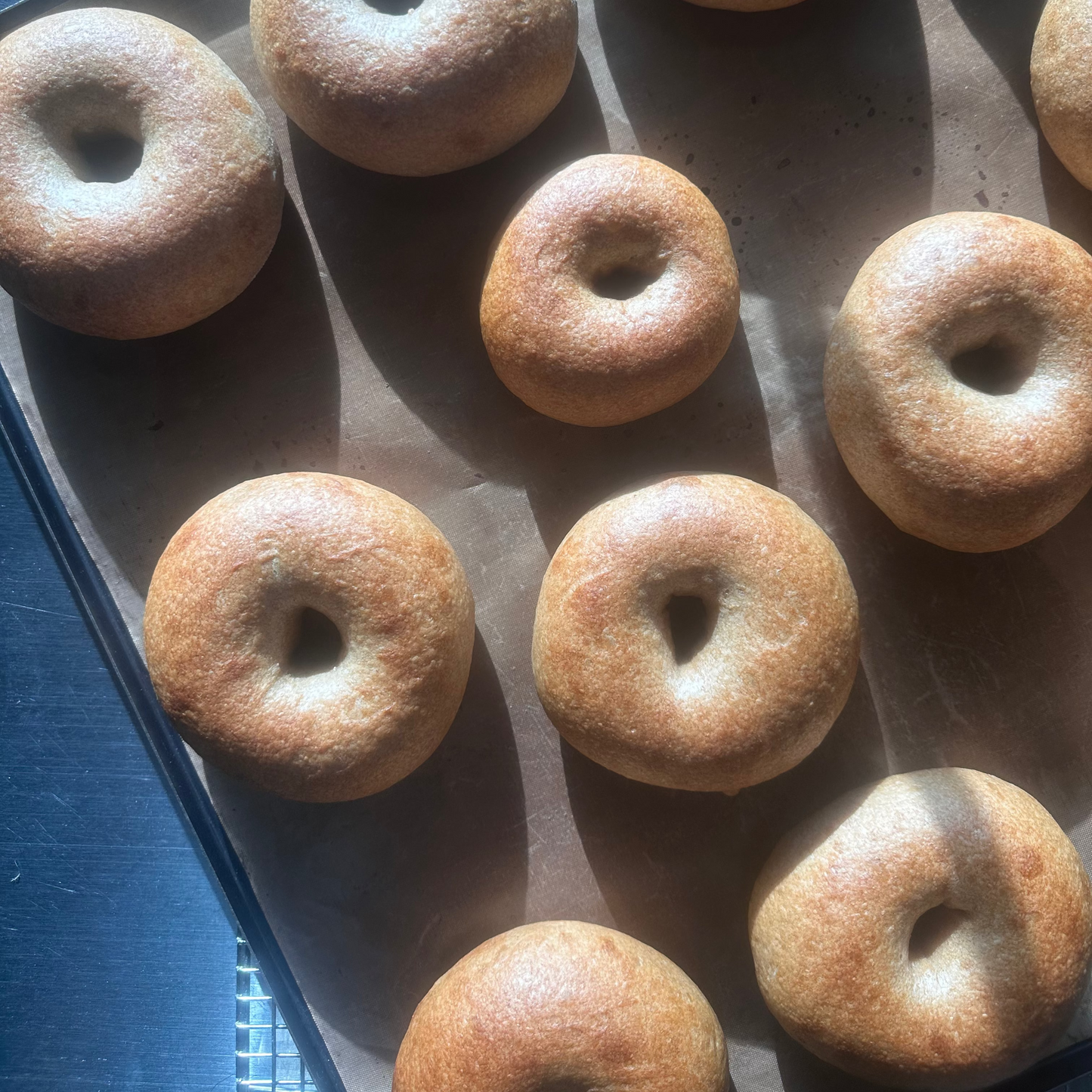 Sourdough Plain Bagels - 4-pack